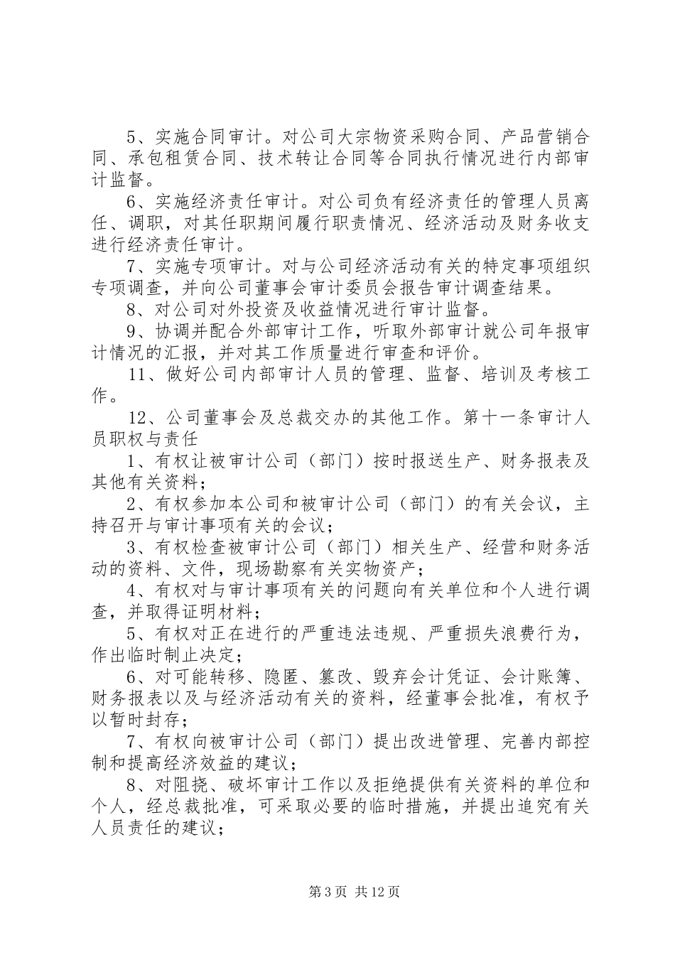 2024年内部审计管理制度_第3页