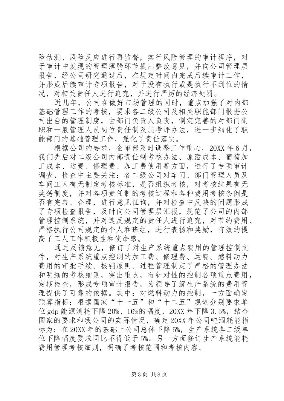 2024年内部审计经验交流材料_第3页