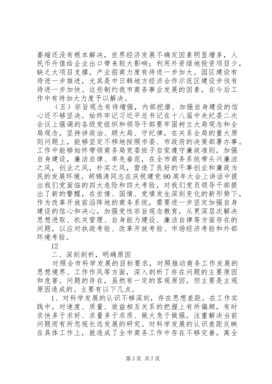 2024年市商务局作风改进年活动自查报告_第3页