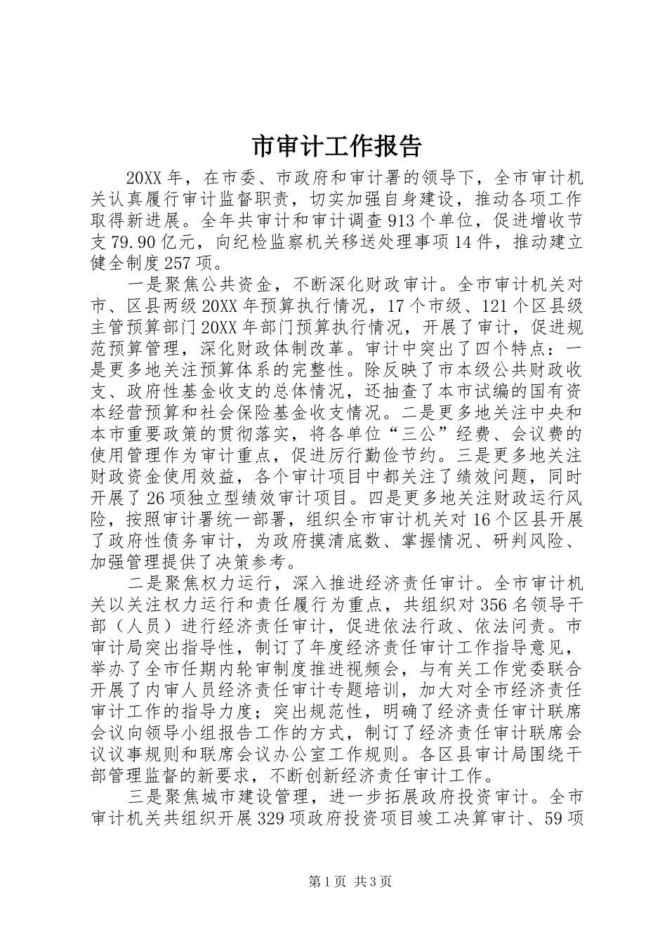 2024年市审计工作报告_第1页