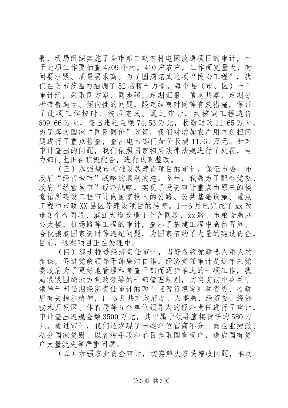 2024年市审计局半年工作总结_第3页