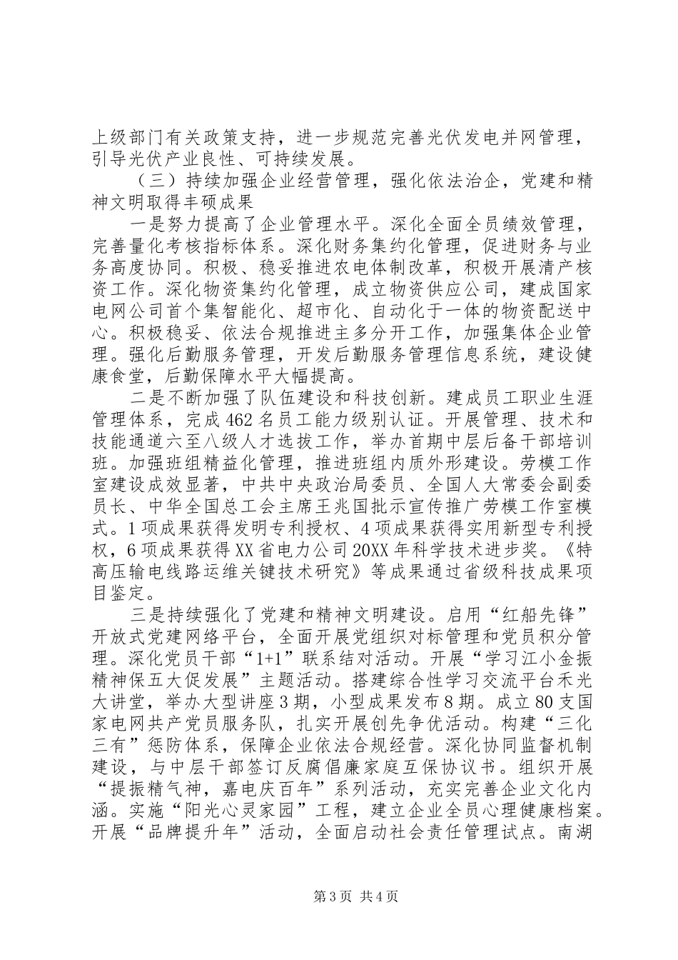 2024年市电力局工作报告_第3页