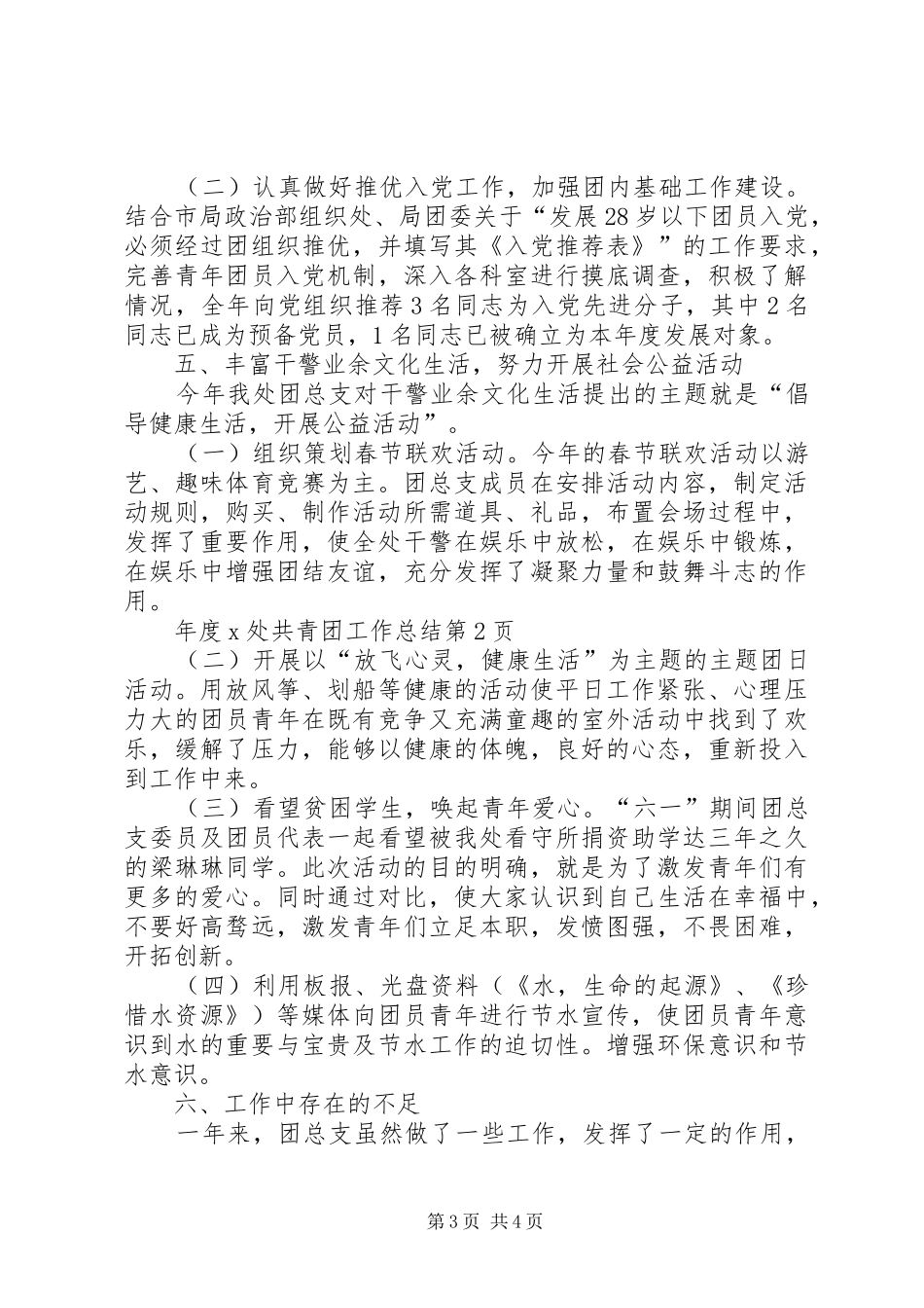 2024年年度X处共青团工作总结_第3页
