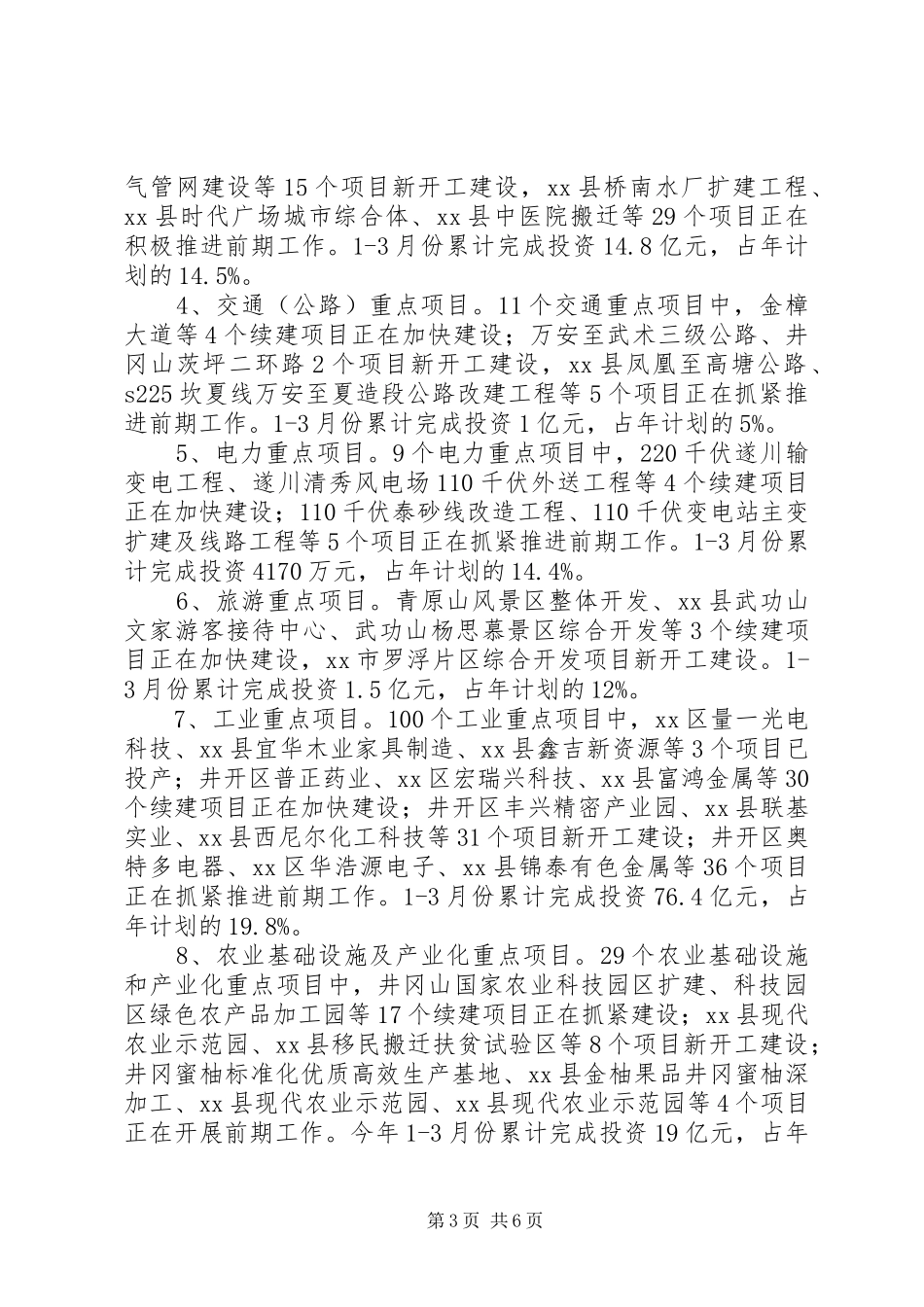 2024年市发改委重点项目建设情况汇报_第3页