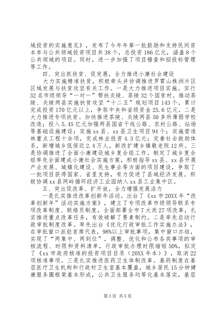 2024年市发展改革工作总结报告_第3页