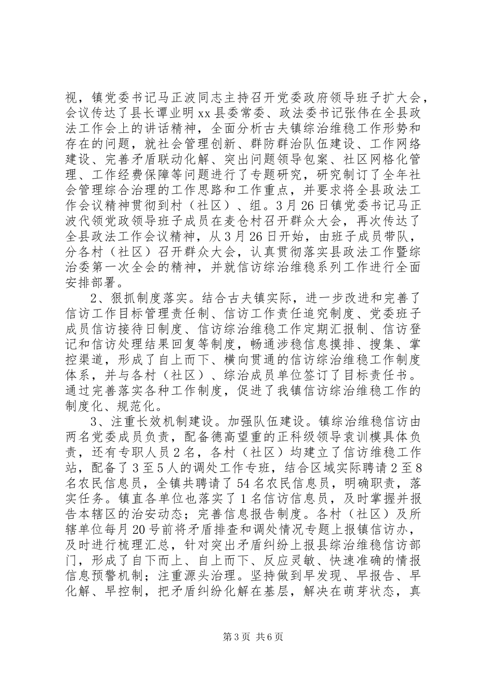 2024年年度访综治维稳工作总结_第3页