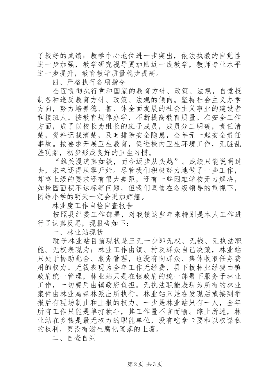 2024年年度工作自查报告篇_第2页