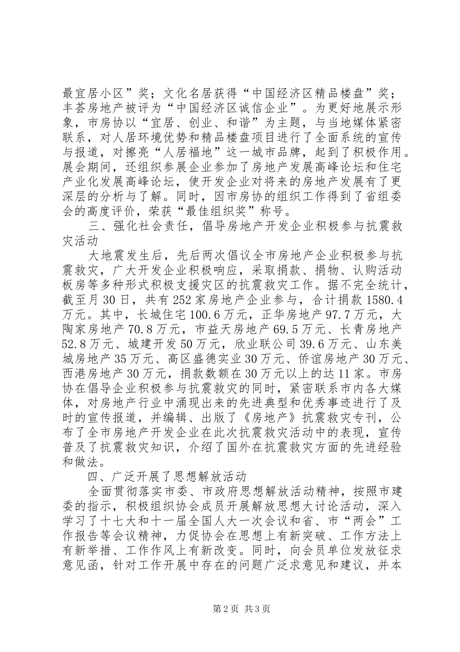 2024年市房协上半年工作总结提纲_第2页
