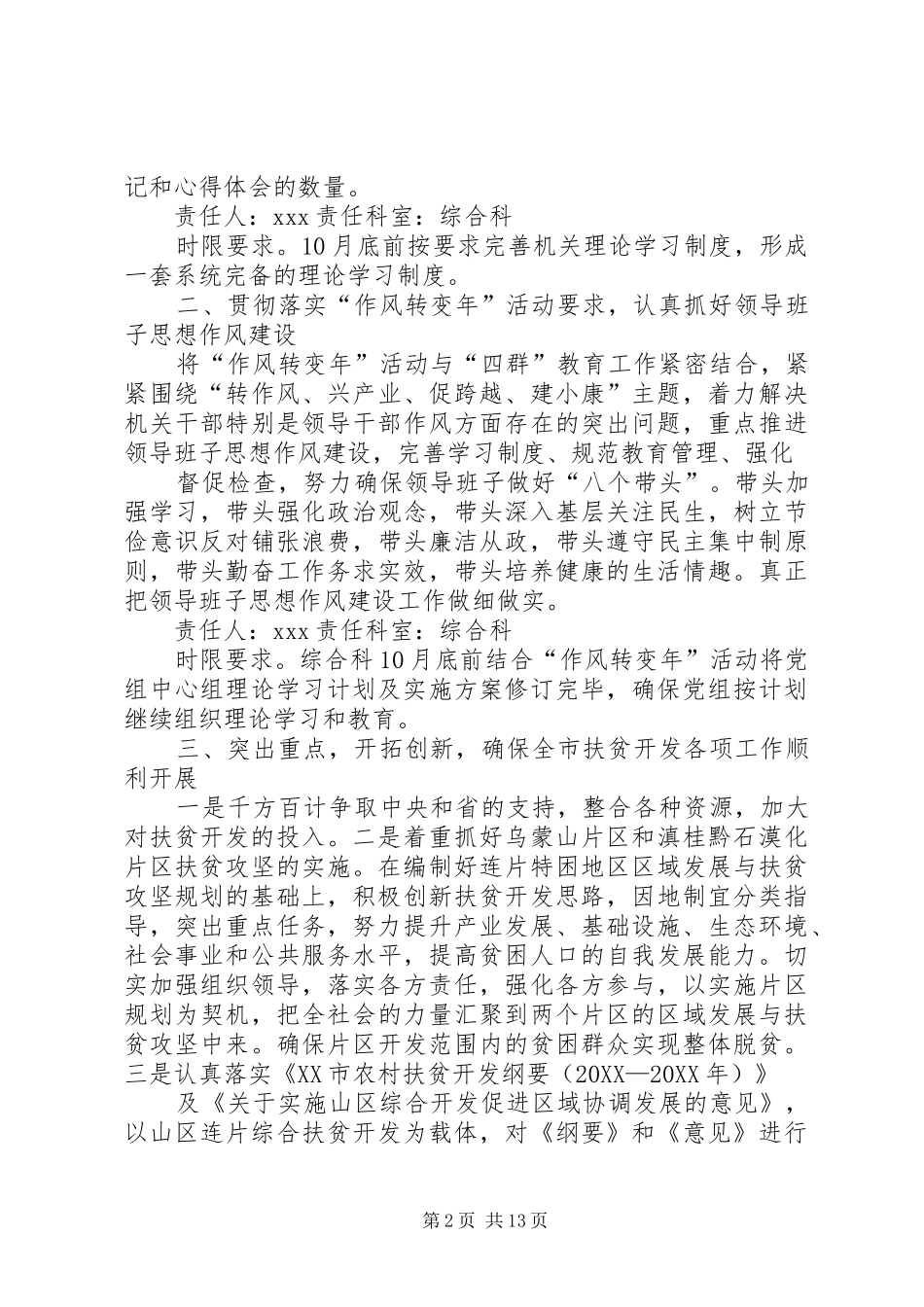 2024年市扶贫办作风转变年活动突出问题整改措施_第2页