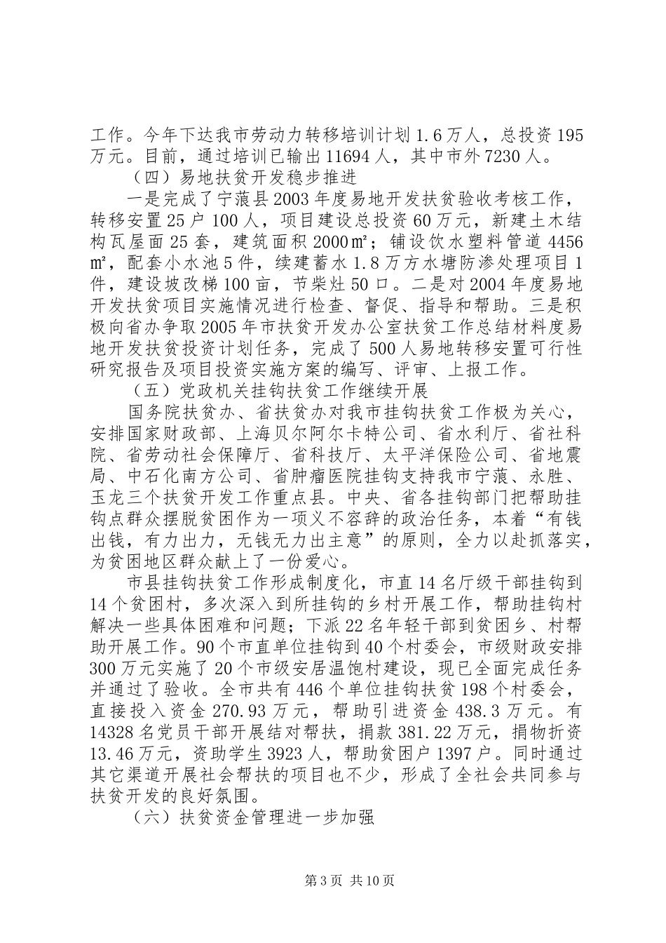 2024年市扶贫开发办公室扶贫工作总结材料_第3页