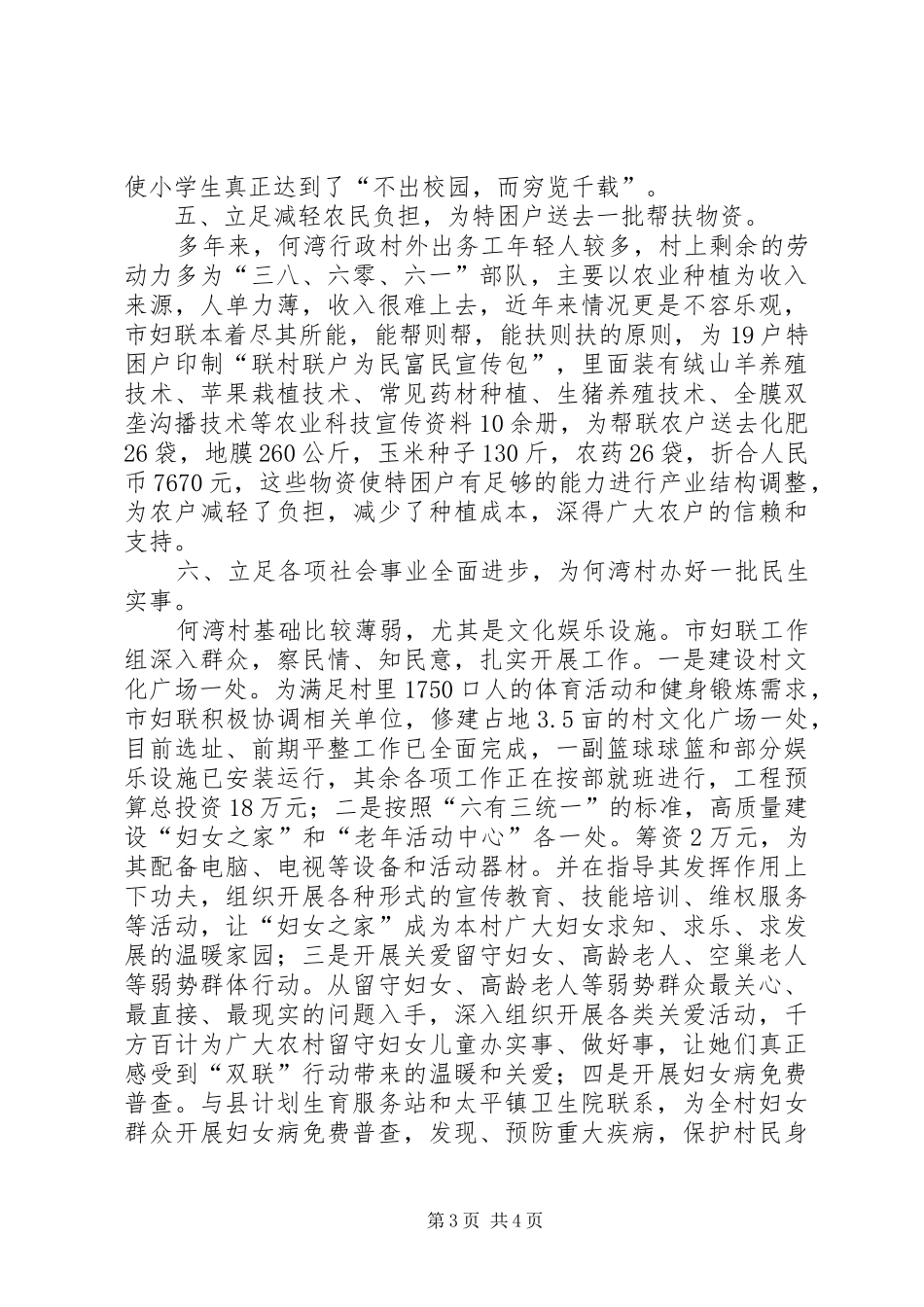 2024年市妇联帮扶村典型材料_第3页