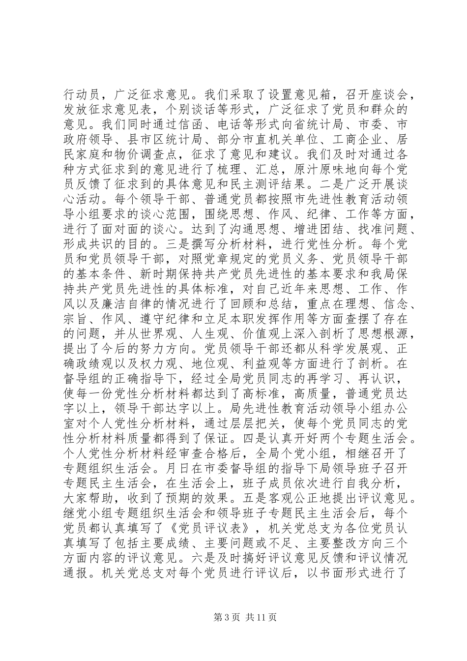 2024年市统计局保持共产党员先进性_第3页