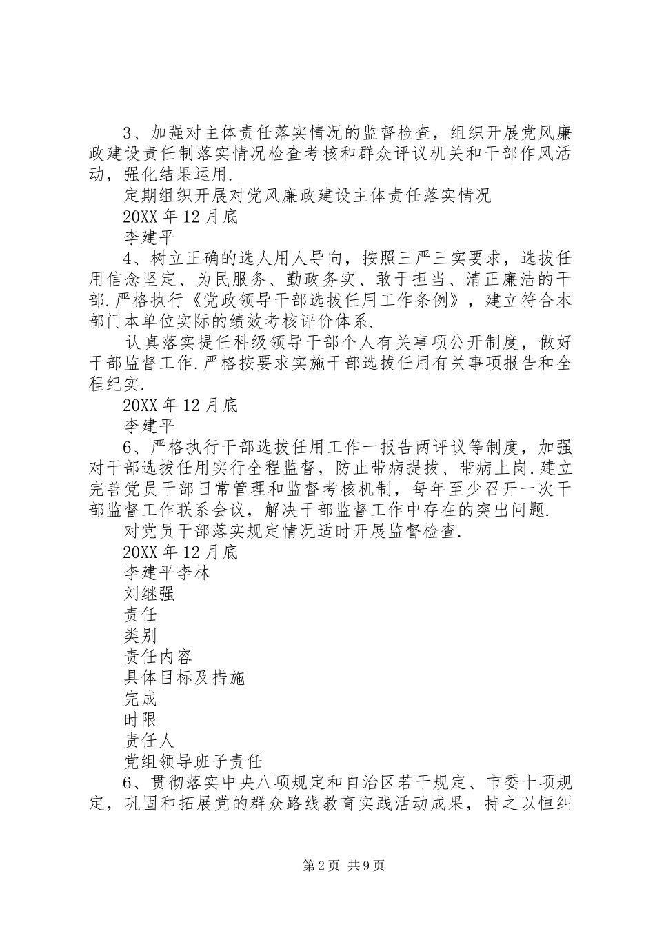 2024年市统计局党风廉政建设党委主体责任清单_第2页