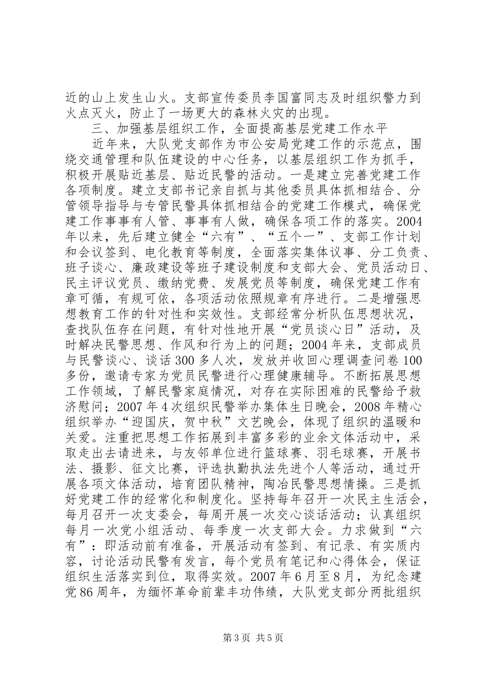 2024年市公安局交警支队高速公路一大队经验材料_第3页