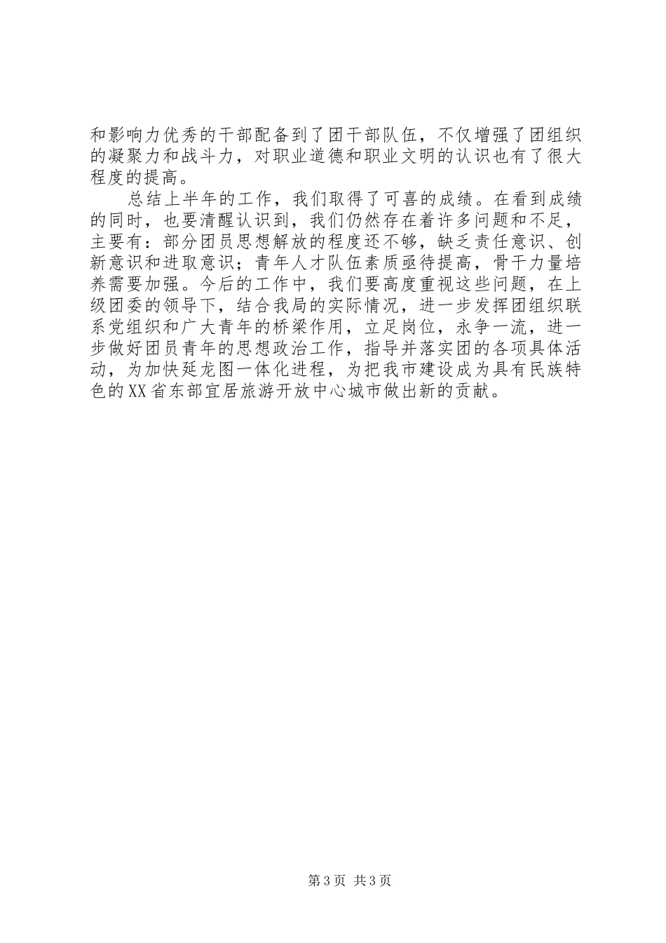 2024年市广电局团支部工作半年总结_第3页