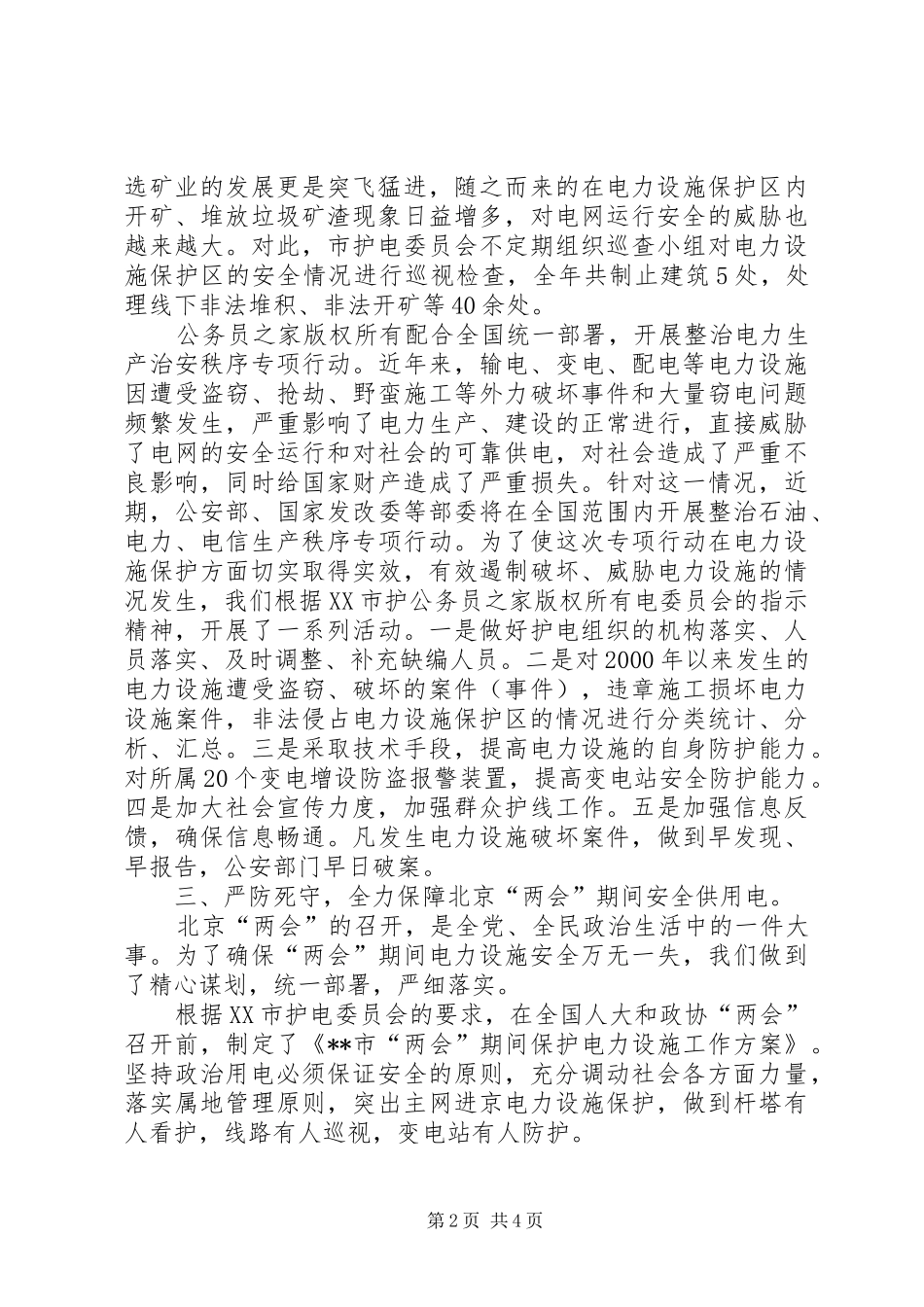 2024年市护电委员会年度护电工作总结_第2页