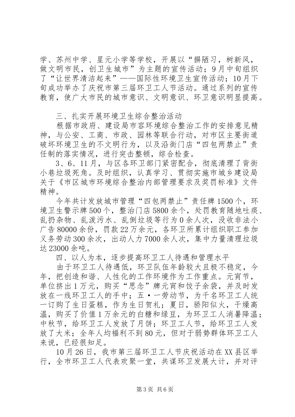 2024年市环境卫生管理年终报告_第3页