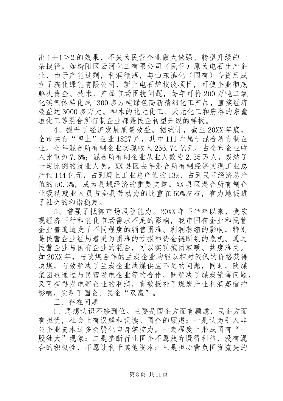 2024年市混合所有制经济发展情况的调研报告_第3页