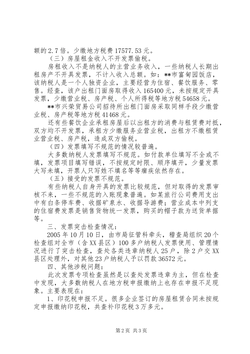 2024年市稽查局专项检查工作总结_第2页