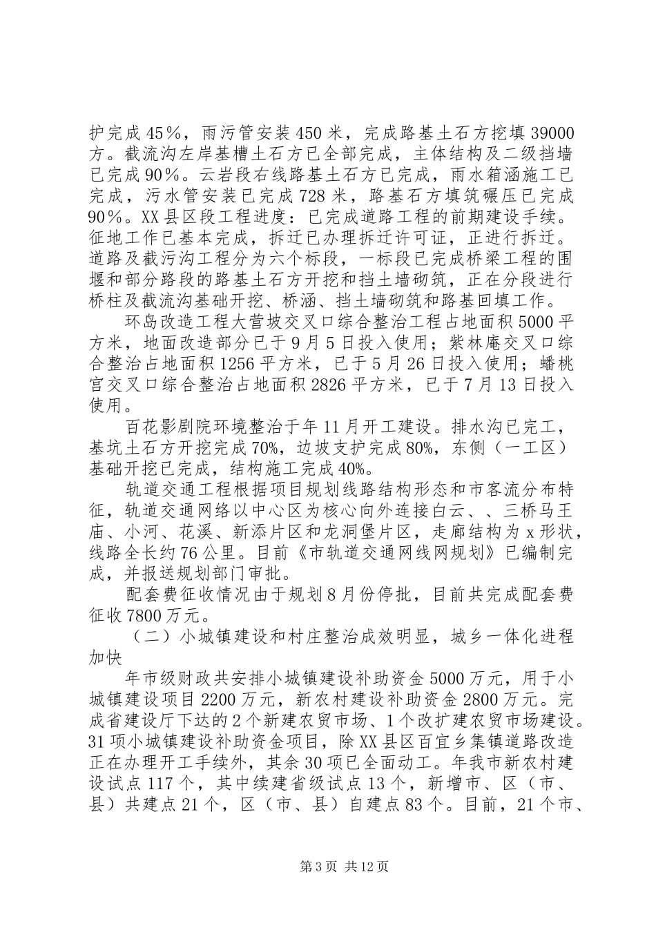2024年市建设局全年工作小结_第3页