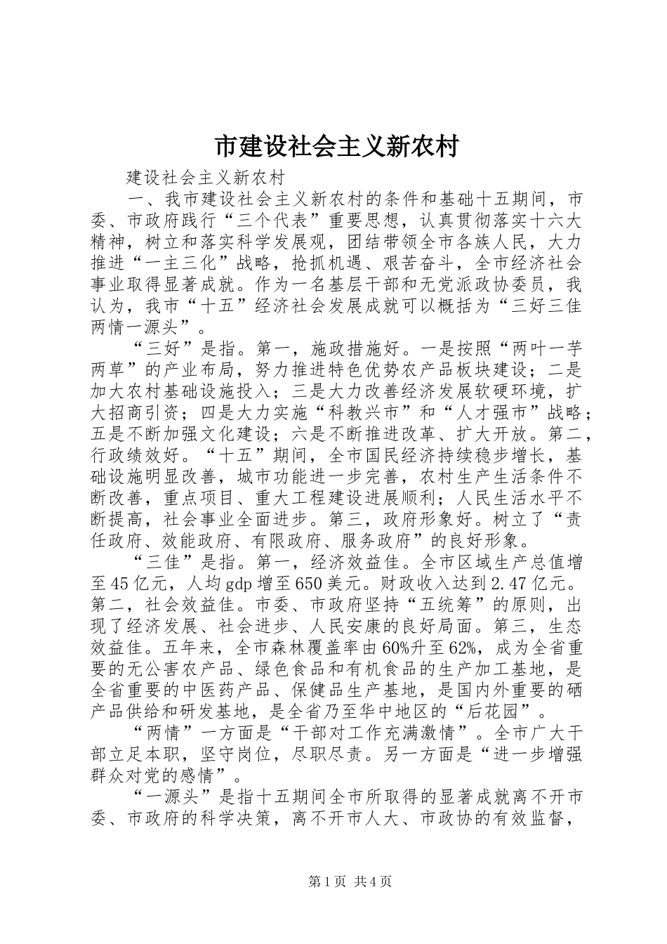 2024年市建设社会主义新农村_第1页