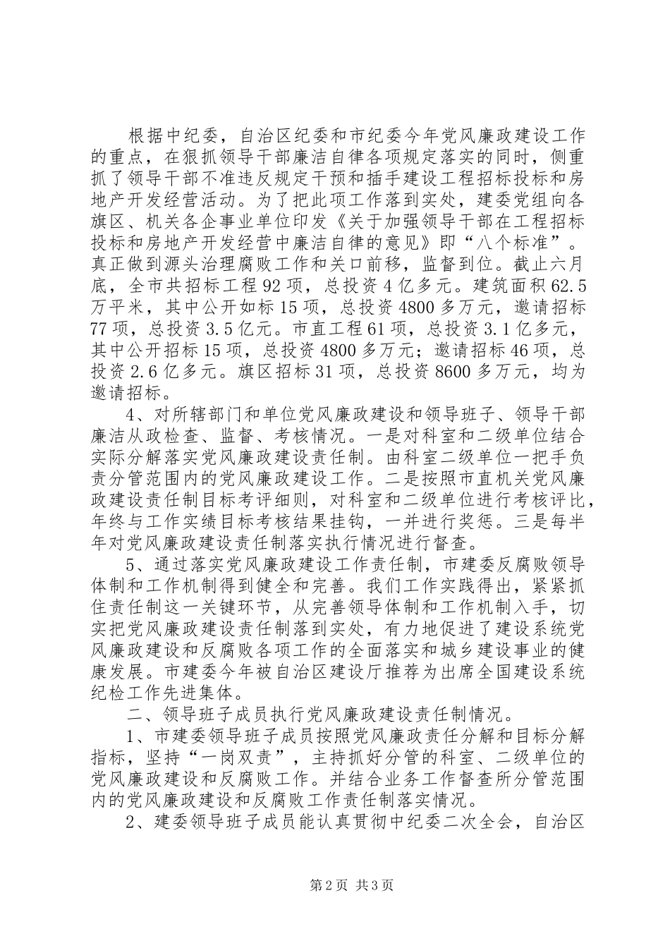 2024年市建委关于党风廉政建设责任制落实情况的自查_第2页