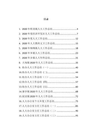 人大工作总结汇编（48篇）