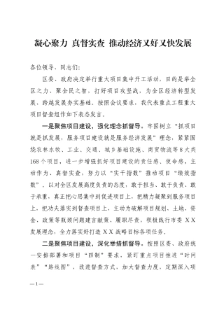 项目集中开工仪式表态发言（2稿）(1)