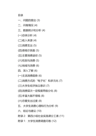 消费行为及心理分析报告