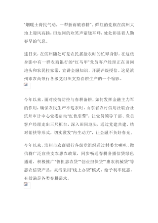 信用社联合发挥党员先锋作用