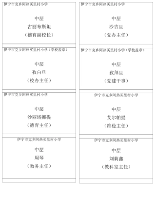 学生复课返校卡