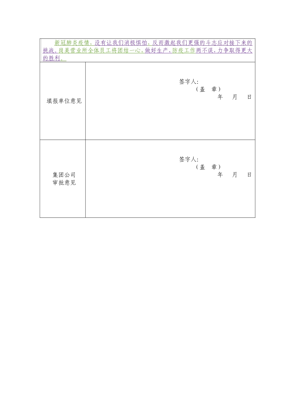 中国邮政集团有限公司新冠肺炎疫情防控工作先进集体推荐审批表岗美营业所_第2页