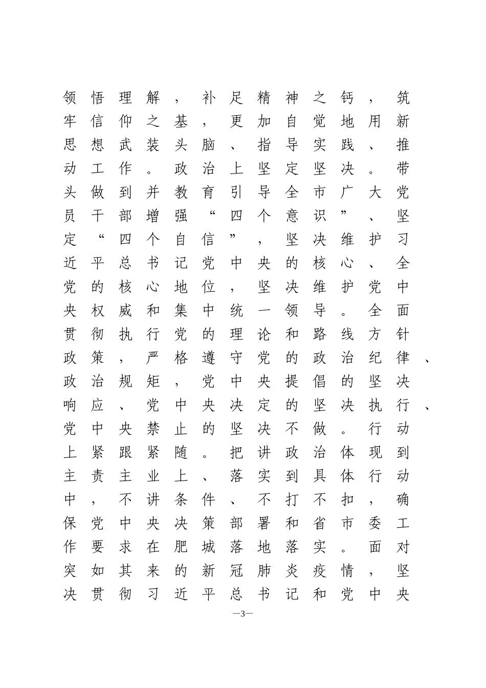 在中共肥城市委十四届十次全体会议上的工作报告_第3页