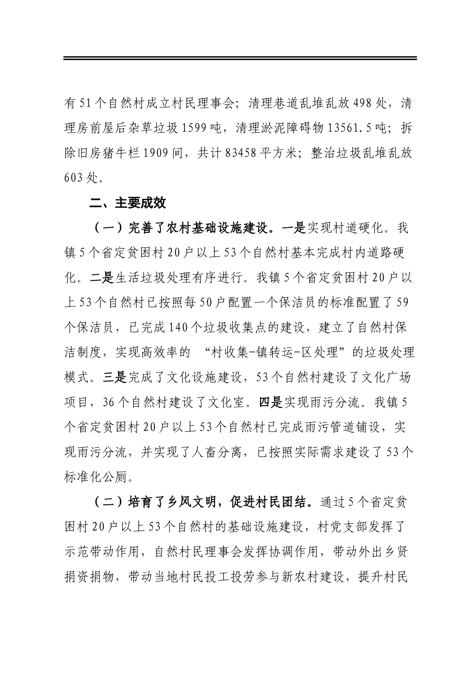 镇建设生态宜居美丽乡村工作情况汇报_第2页