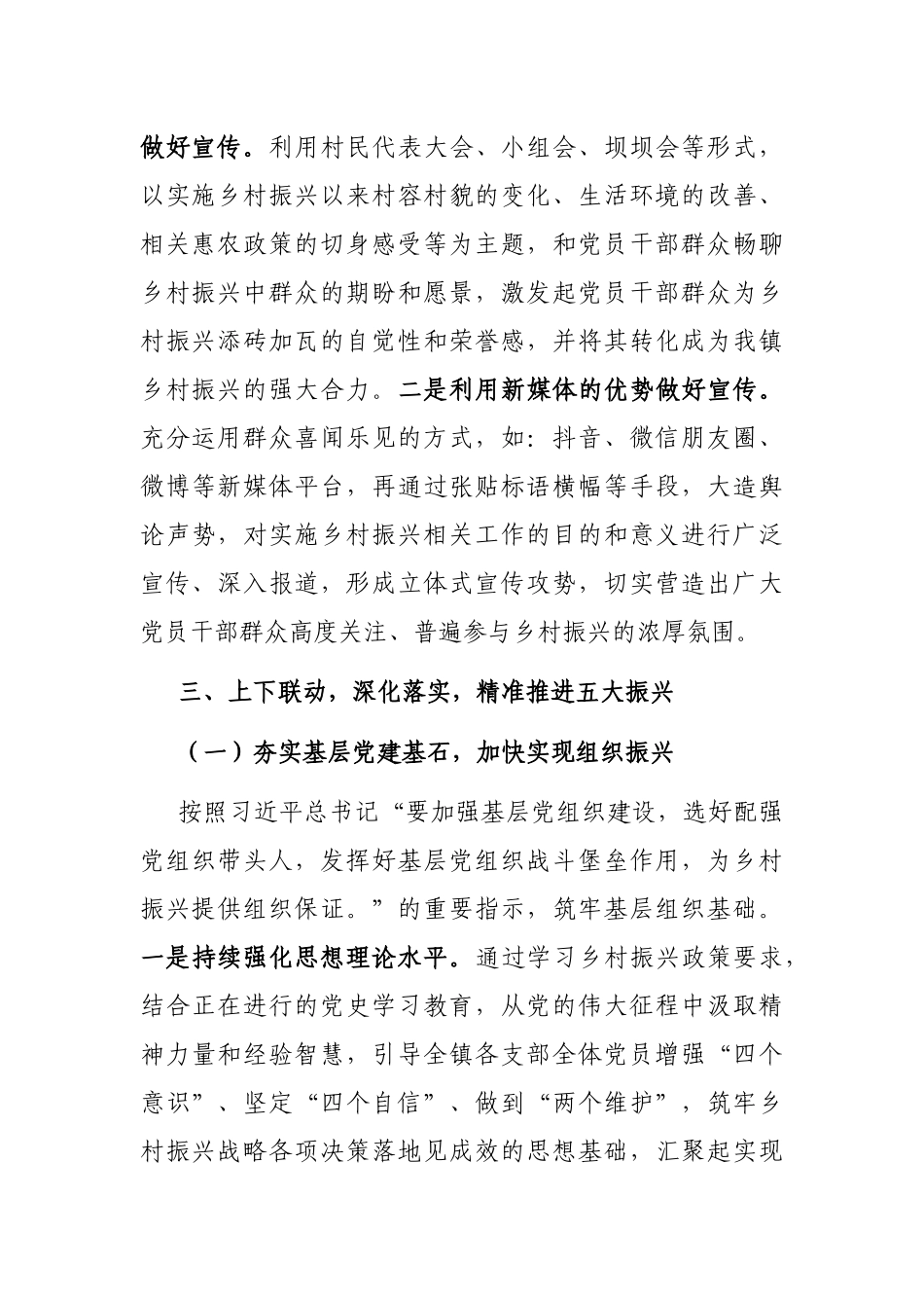 X镇乡村振兴工作情况汇报_第2页