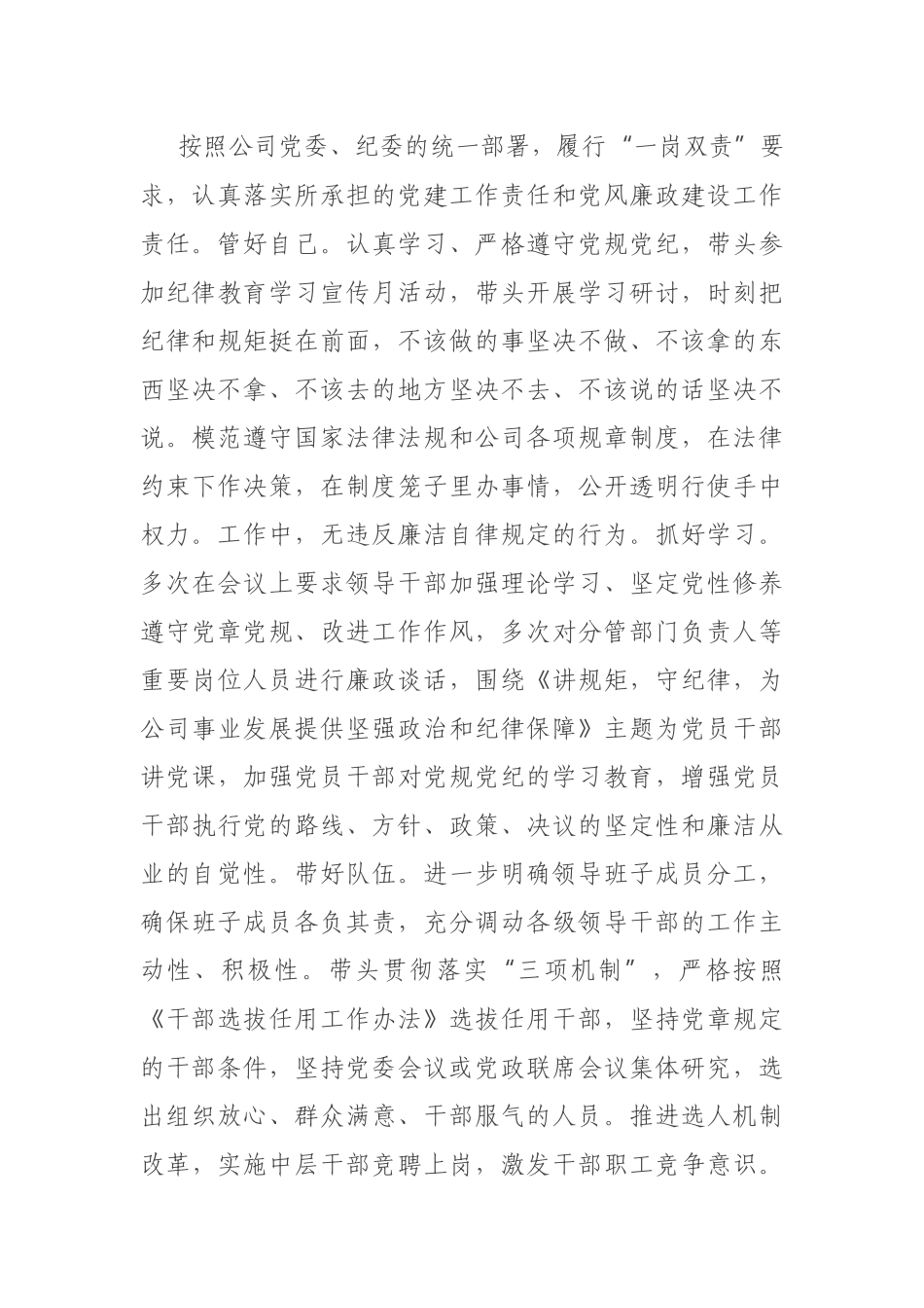 集团公司总经理个人2020年述职述廉报告_第3页