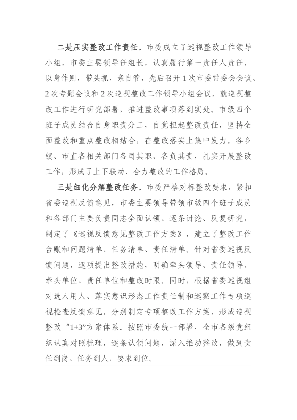 关于巡视整改阶段进展情况的报告_第2页