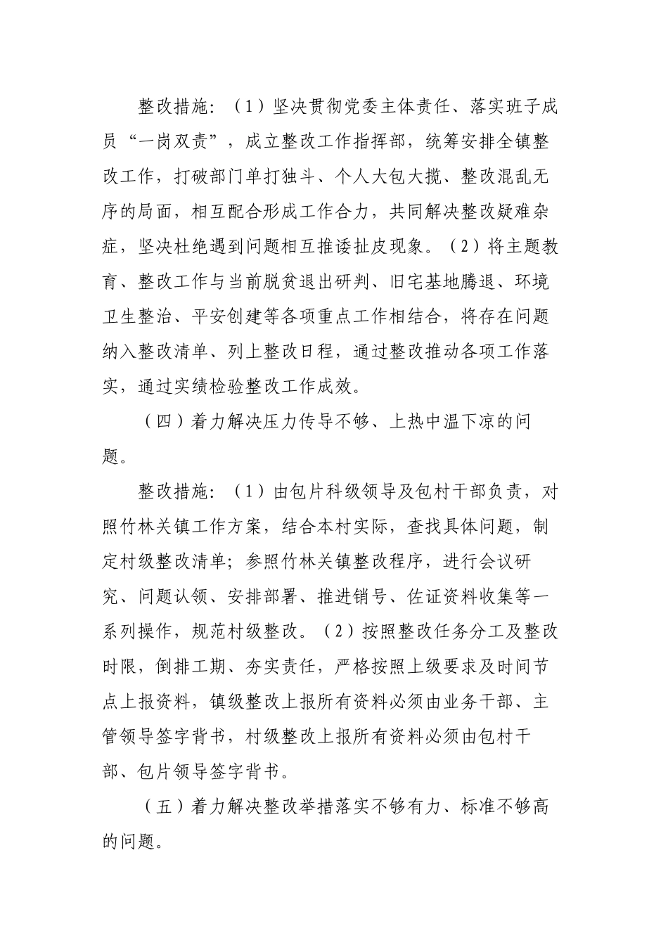 关于专项整治巡视巡察整改存在问题工作方案_第3页