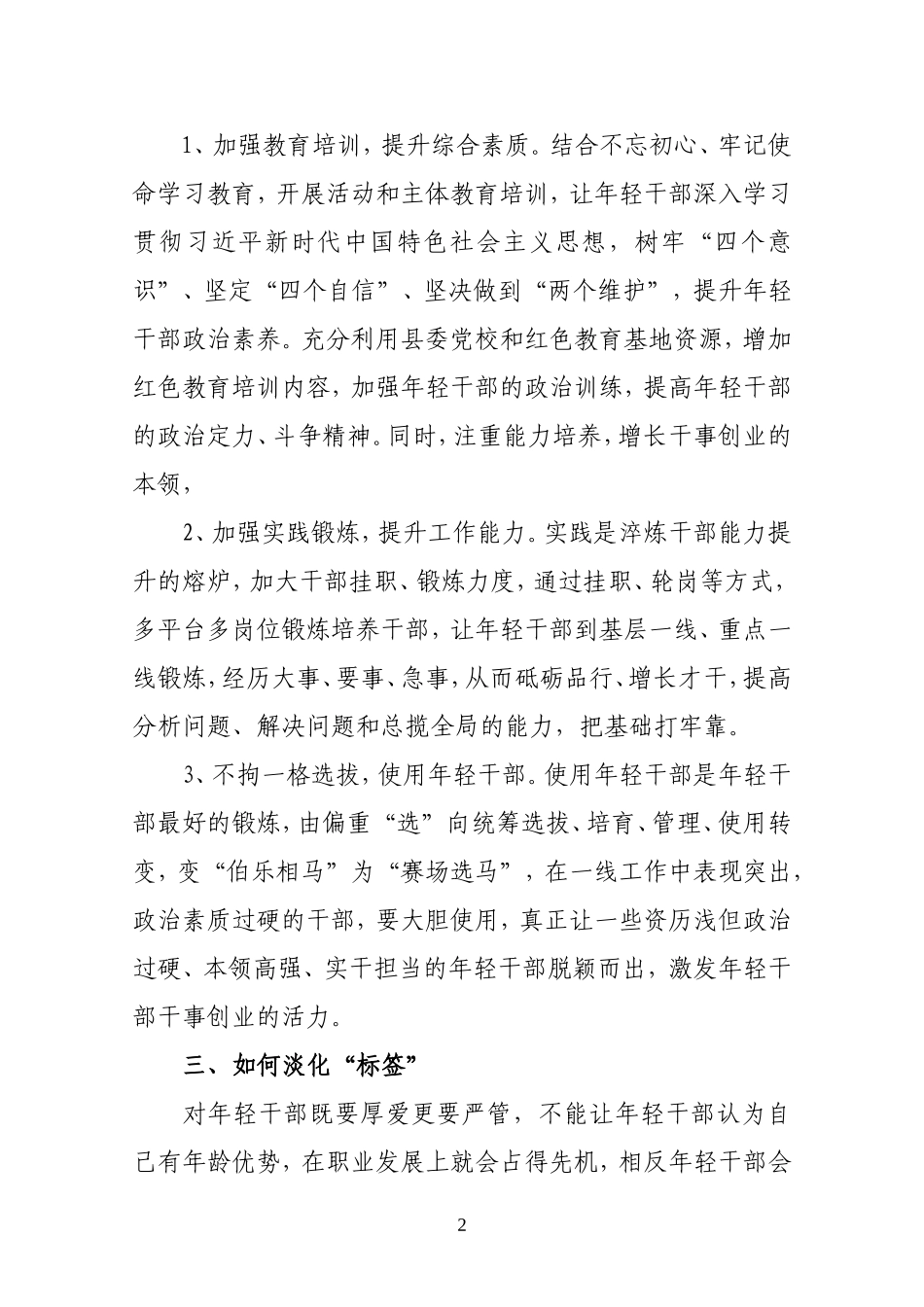 如何加强优秀年轻干部培养锻炼_第2页