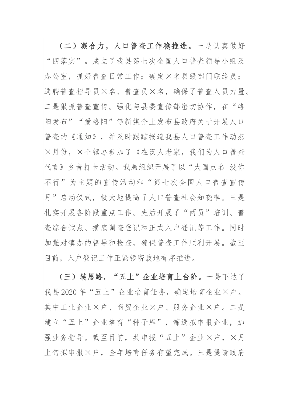 县统计局2020年工作总结_第2页