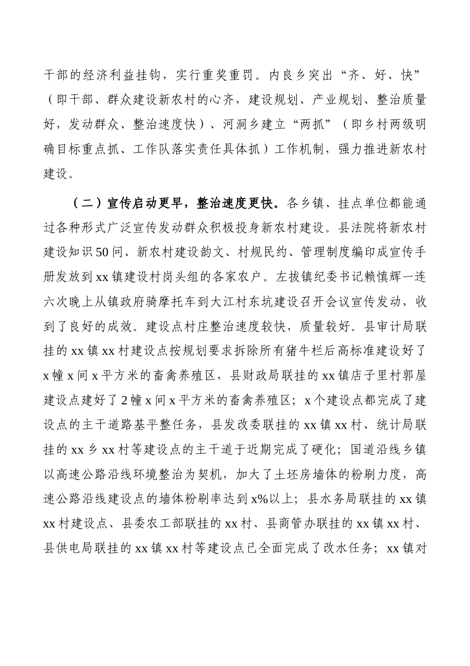 县政府督查科关于新农村建设督查情况的通报_第2页