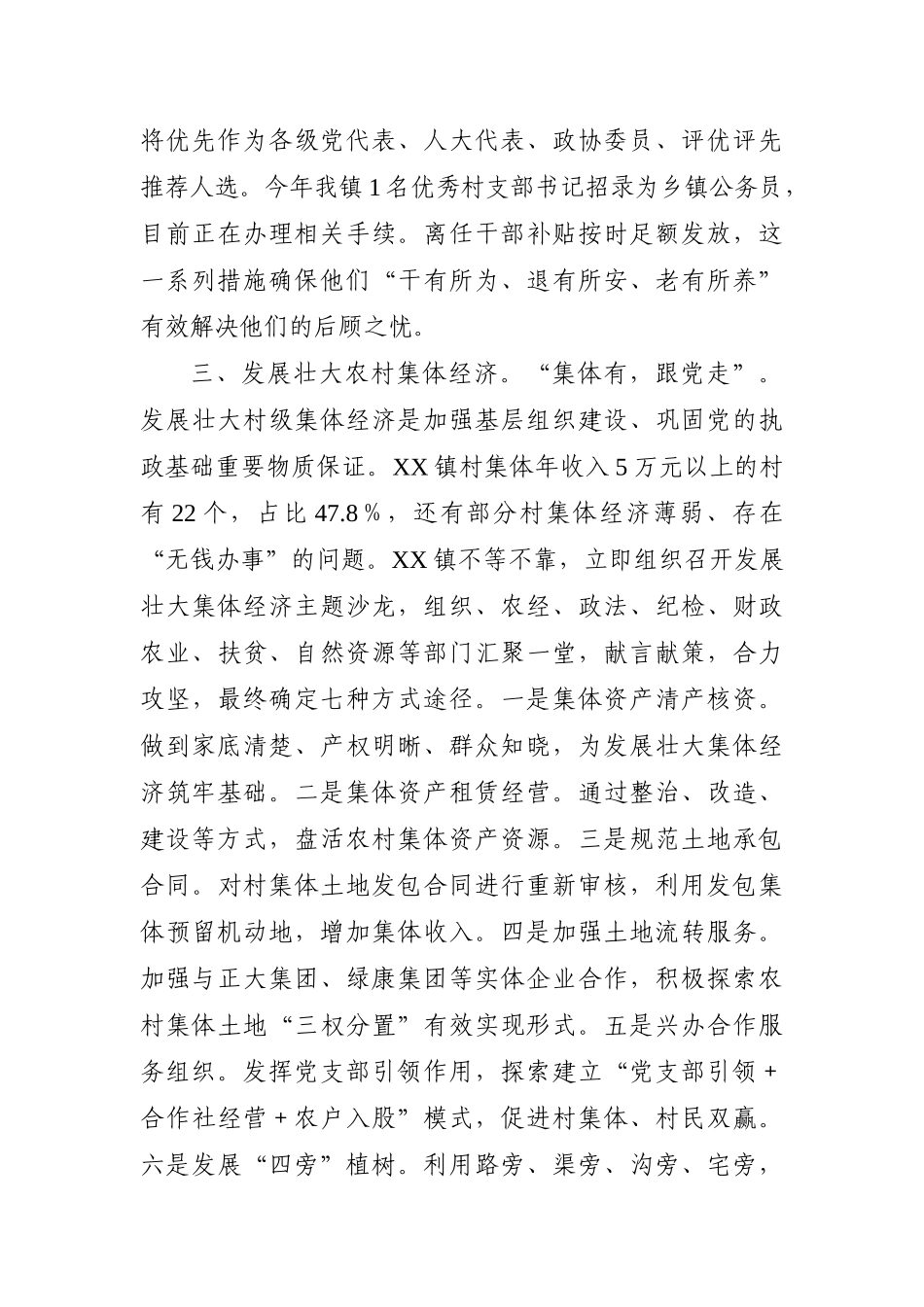 乡镇：XX乡镇强化乡村治理经验典型材料_第3页