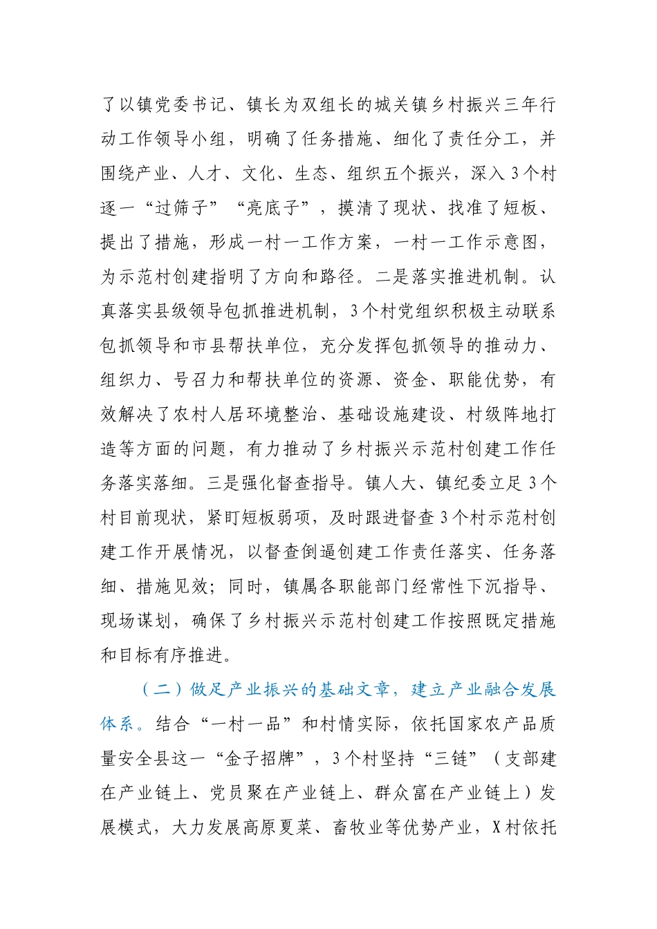 乡镇乡村振兴示范村创建工作总结_第2页