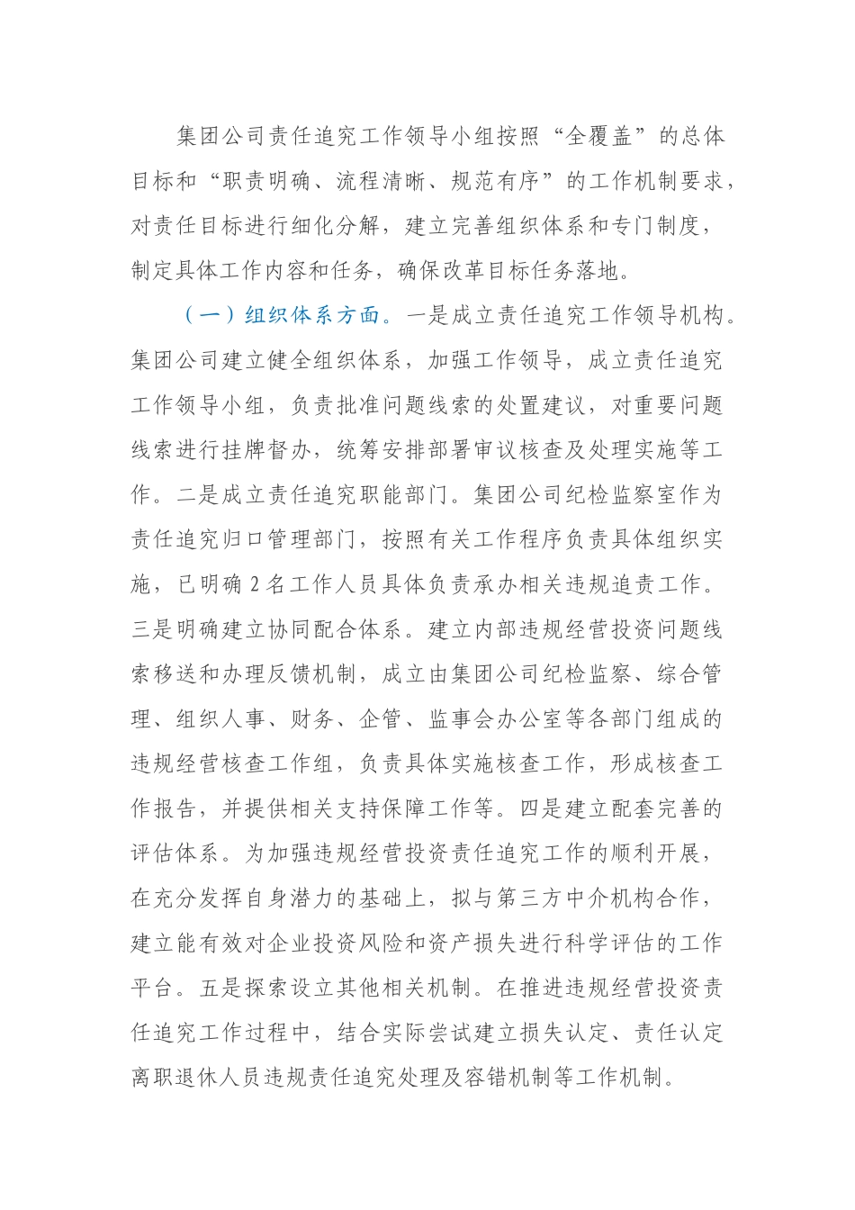 盐业集团关于违规经营投资责任追究工作体系建设任务完成情况报告_第2页