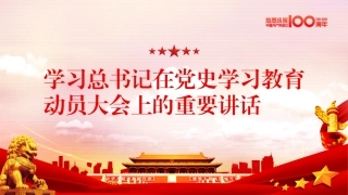 学党史悟思想办实事开新局学习总书记讲话