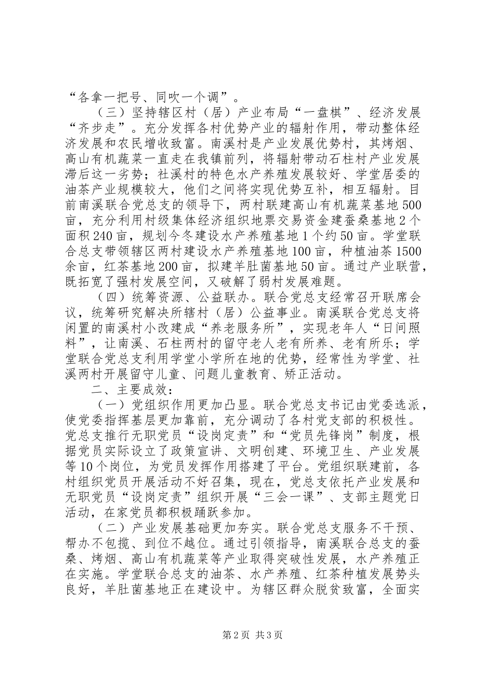 2024年跨村联建党组织总结_第2页