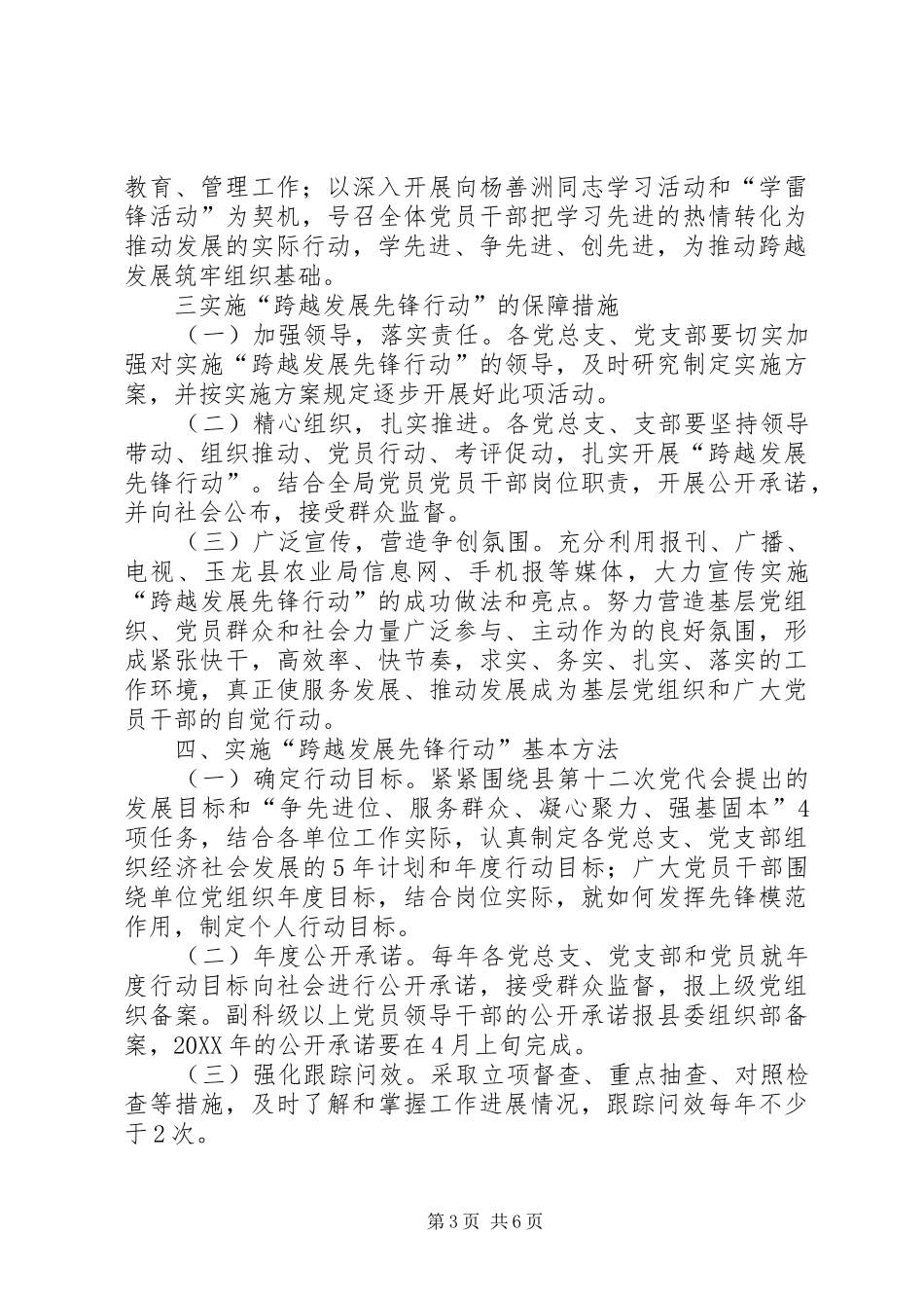 2024年跨越发展先锋行动实施方案_第3页