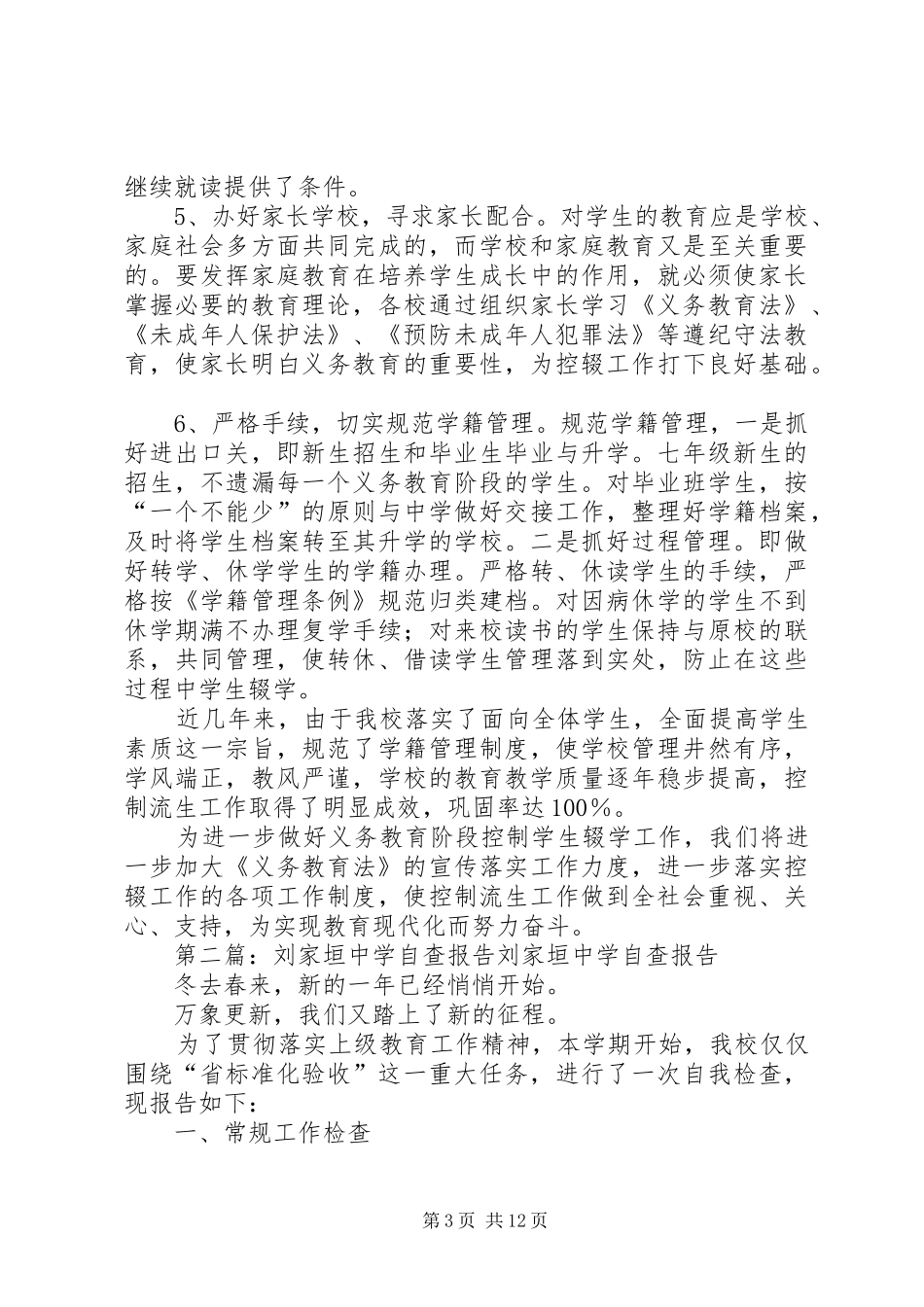 2024年雷家中学自查报告_第3页