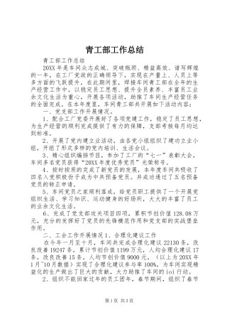 2024年青工部工作总结