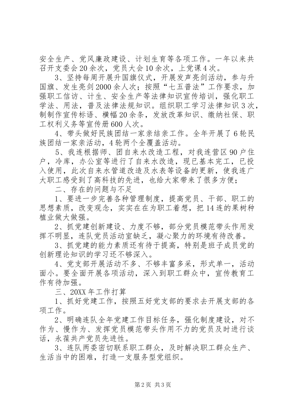 2024年连党支部述职报告_第2页